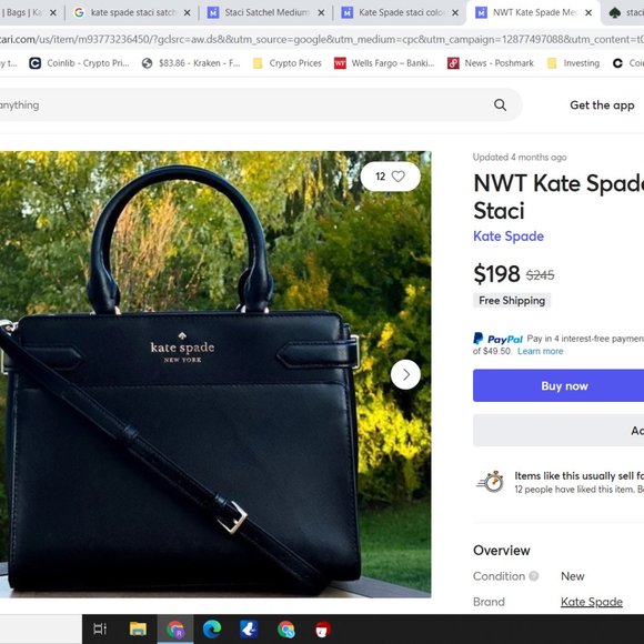 Kate Spade NEW! Staci Black Satchel - Picture 12 of 13